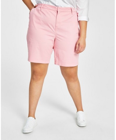 Plus Size Hollywood Bermuda Shorts Pink $18.80 Shorts