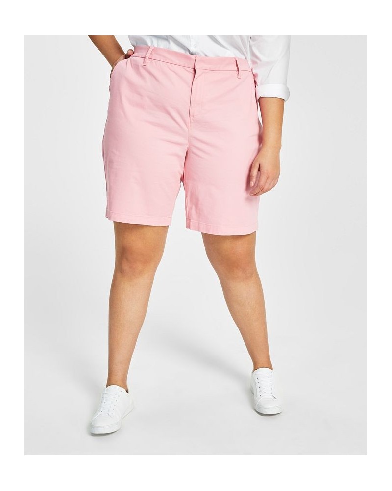 Plus Size Hollywood Bermuda Shorts Pink $18.80 Shorts