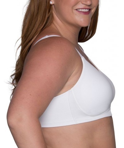 Women's Beauty Back Simple Sizing Wireless Bra 72118 White $11.48 Bras