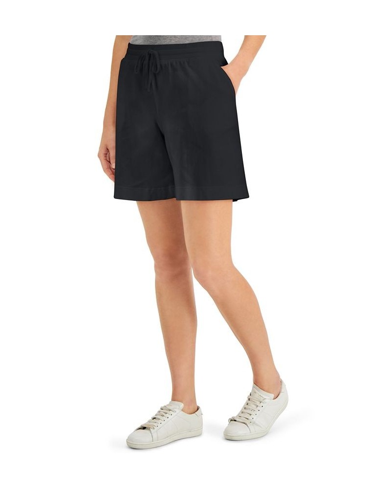 Petite Knit Shorts Deep Black $11.95 Shorts