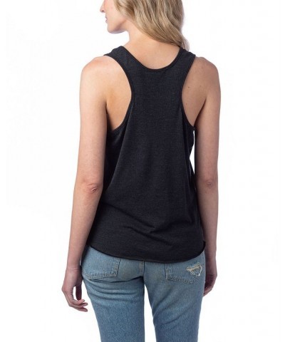 Women's Modal Tri-Blend Racer Tank Top Black $22.88 Tops