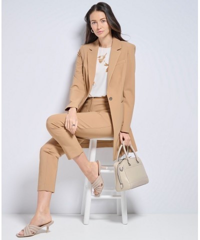 Women's One Button Infinite Stretch Topper Jacket Luggage $68.02 Jackets