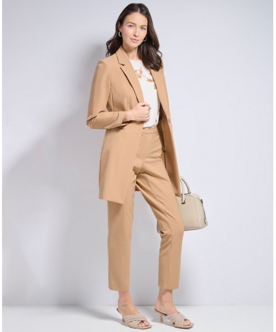 Women's One Button Infinite Stretch Topper Jacket Luggage $68.02 Jackets