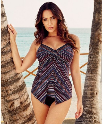 Women's Shimmer Links Love Knot Underwire Tankini Top Shimmer Links Multi $48.00 Swimsuits