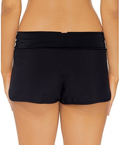 Juniors' Aloha Solid Swim Shorts Black $23.92 Swimsuits