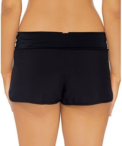 Juniors' Aloha Solid Swim Shorts Black $23.92 Swimsuits