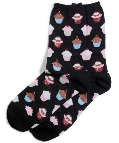 Women's Cupcake Fashion Crew Socks Cupcakes $11.02 Socks