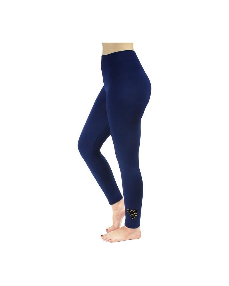 Women's Navy West Virginia Mountaineers Fleece Leggings Navy $15.05 Pants