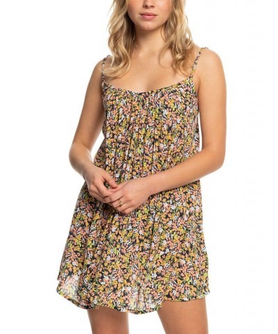 Juniors' Printed Summer Adventures Swim Dress Cover-Up Mood Indigo Ditsy Love $24.00 Swimsuits