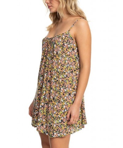 Juniors' Printed Summer Adventures Swim Dress Cover-Up Mood Indigo Ditsy Love $24.00 Swimsuits