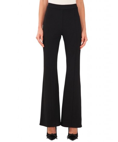 Women's Princess-Seam Flared Wide-Leg Pants Rich Black $31.92 Pants