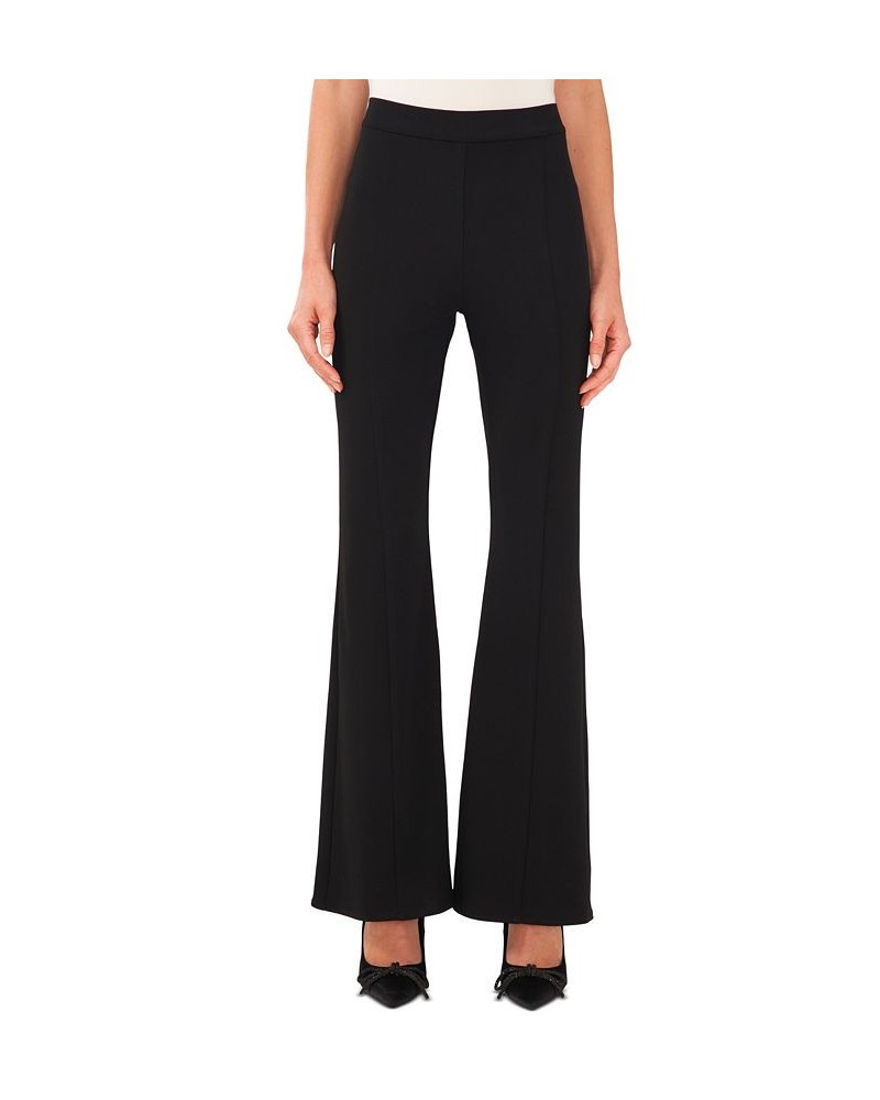 Women's Princess-Seam Flared Wide-Leg Pants Rich Black $31.92 Pants