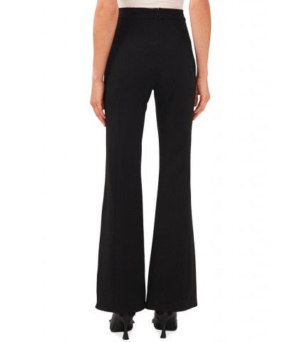 Women's Princess-Seam Flared Wide-Leg Pants Rich Black $31.92 Pants