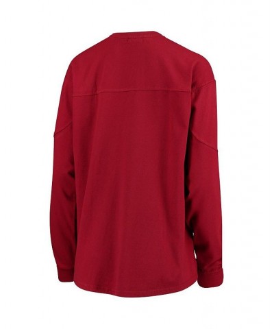 Women's Crimson Oklahoma Sooners Edith Long Sleeve T-shirt Crimson $34.79 Tops