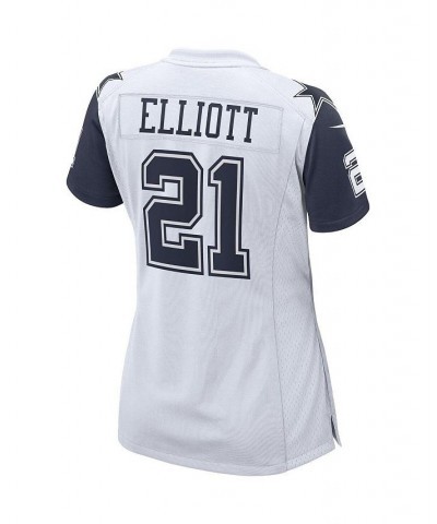 Women's Ezekiel Elliott White Dallas Cowboys Alternate Game Jersey White $64.40 Jersey