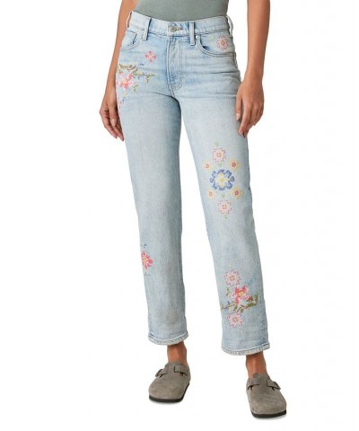 Women's Embroidered Mid-Rise Boy Jeans In My Mind $41.70 Jeans