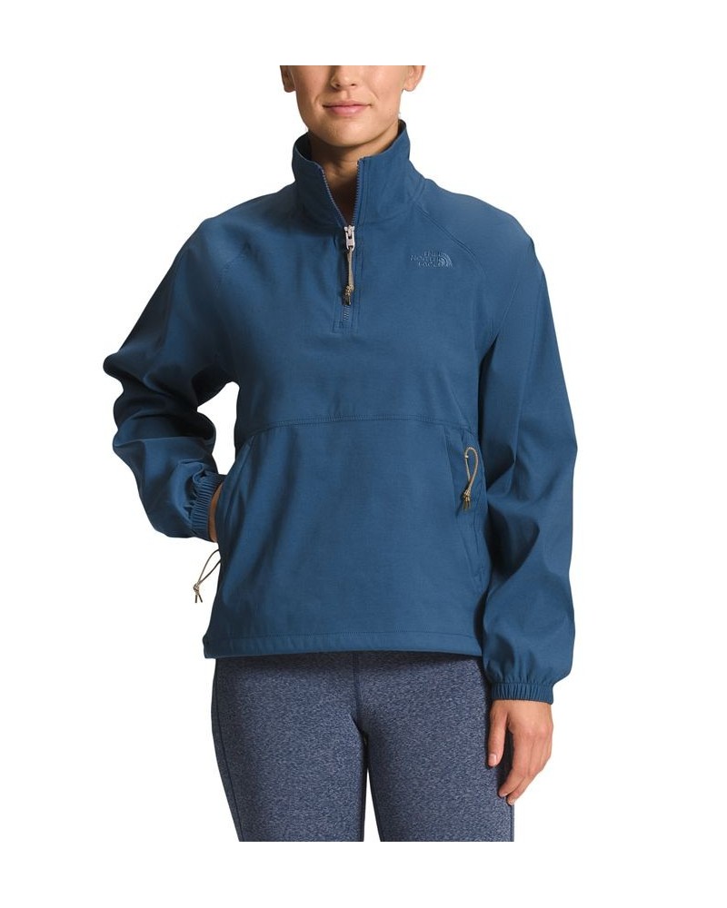 Women's Class V Quarter-Zip Pullover Shady Blue $39.60 Jackets