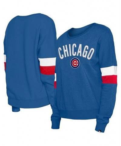 Women's Royal Chicago Cubs Game Day Crew Pullover Sweatshirt Royal $33.12 Sweatshirts