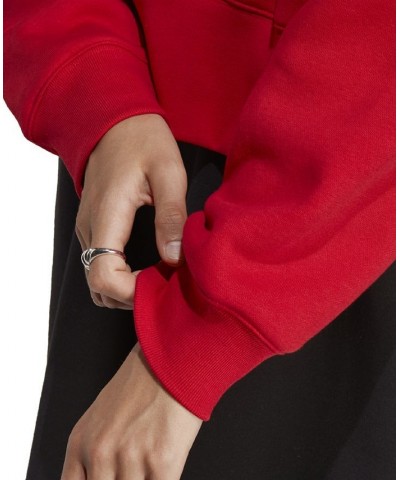 Women's Essentials Fleece Crewneck Sweatshirt Red $29.25 Sweatshirts