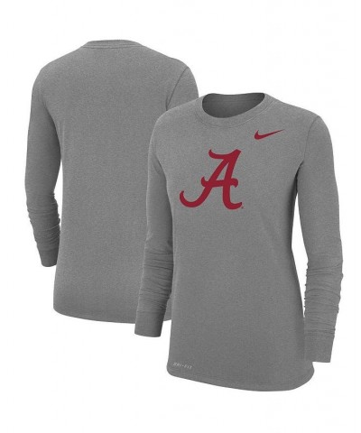 Women's Heathered Gray Alabama Crimson Tide Logo Performance Long Sleeve T-shirt Heathered Gray $28.49 Tops