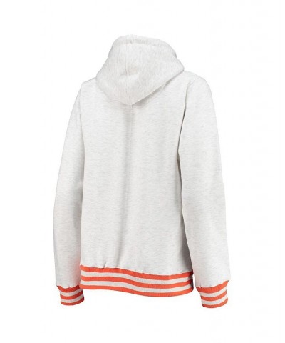 Women's Ash Clemson Tigers Santa Cruz Chenille Pullover Hoodie Ash $34.30 Sweatshirts