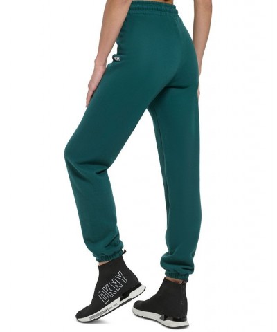 Women's Performance Metallic-Logo Drawstring Sweatpants Ponderosa Pine/silver $17.89 Pants