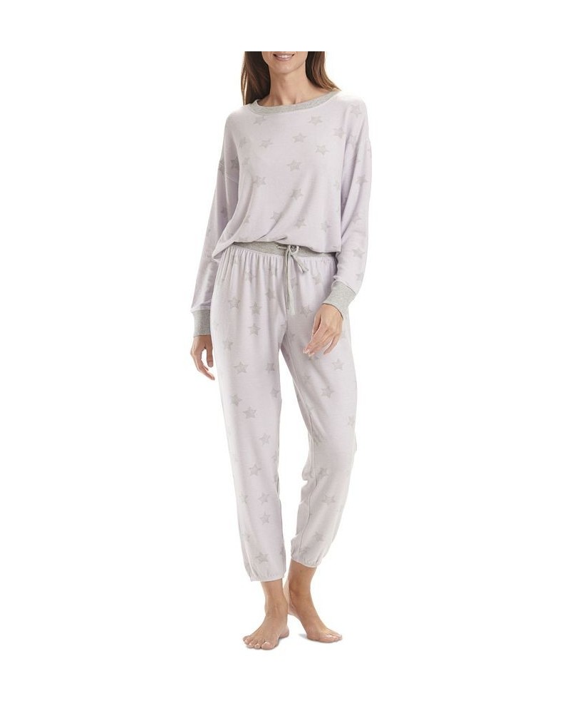 Women's Westport Long Sleeve Pajama Set Purple $28.42 Sleepwear