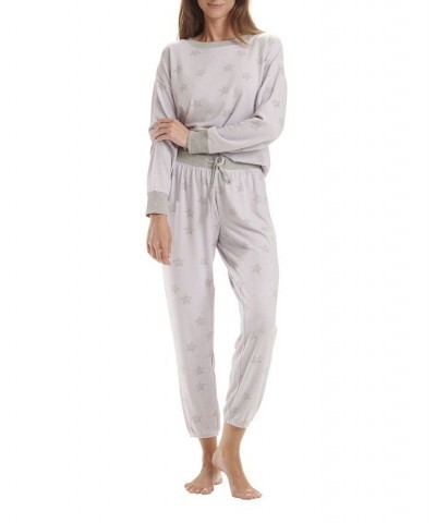 Women's Westport Long Sleeve Pajama Set Purple $28.42 Sleepwear