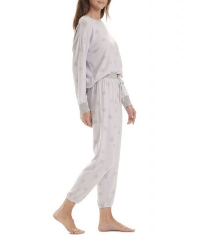 Women's Westport Long Sleeve Pajama Set Purple $28.42 Sleepwear