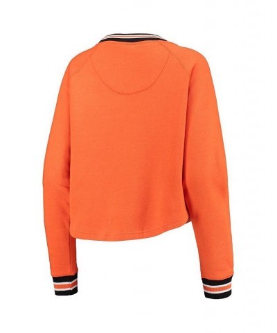 Women's Orange Clemson Tigers Cali Cozy Raglan Crop Pullover Sweatshirt Orange $26.40 Sweatshirts