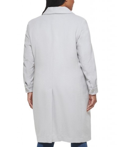 Women's Plus Size Shawl-Collar Walker Coat Pearl $98.00 Coats