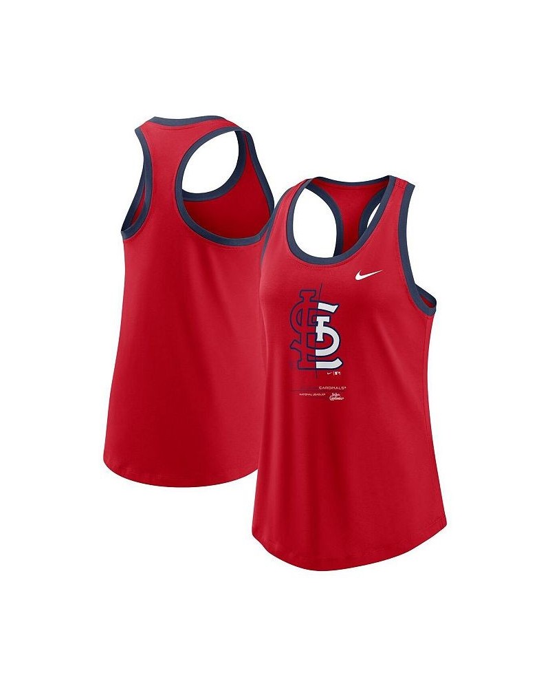 Women's Red St. Louis Cardinals Tech Tank Top Red $19.35 Tops