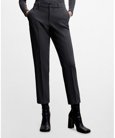 Women's Straight Suit Pants Light Heather Gray $37.79 Pants