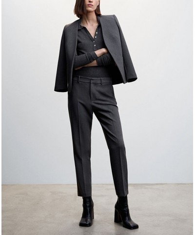 Women's Straight Suit Pants Light Heather Gray $37.79 Pants