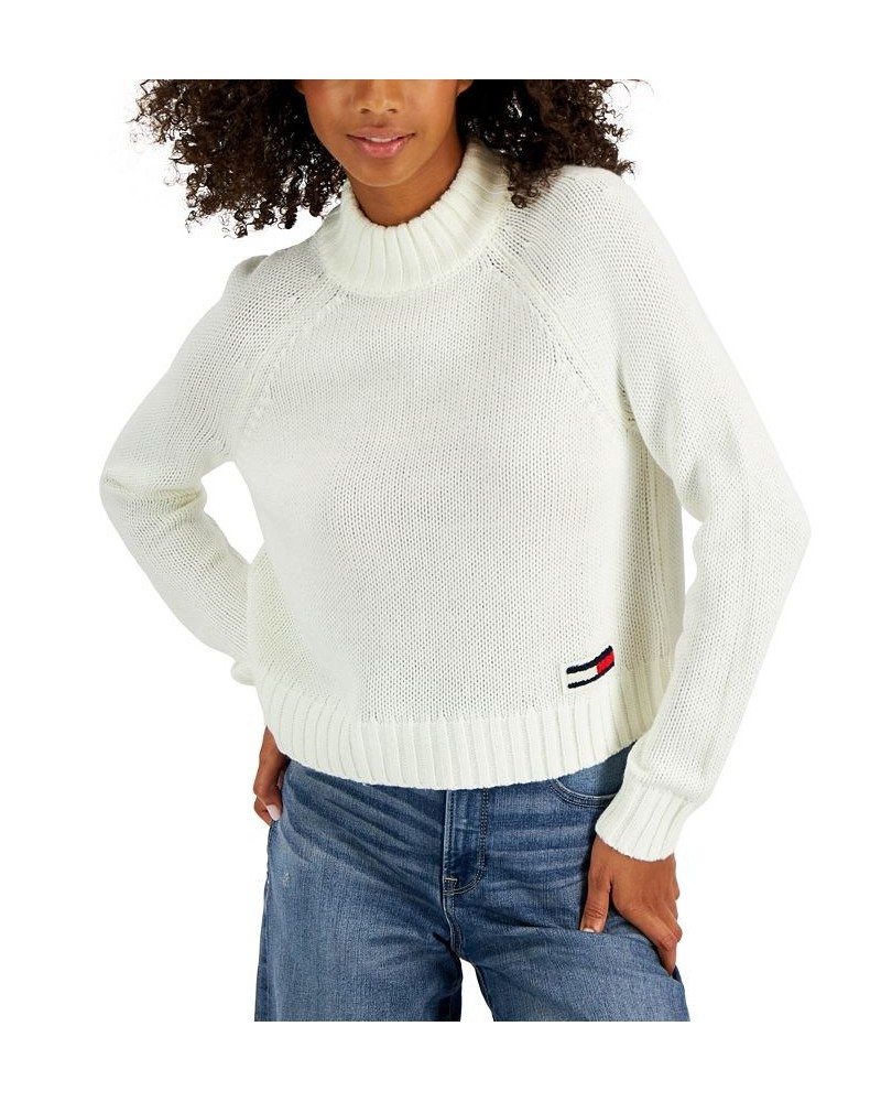 Women's Mock-Neck Sweater Ivory $23.13 Sweaters