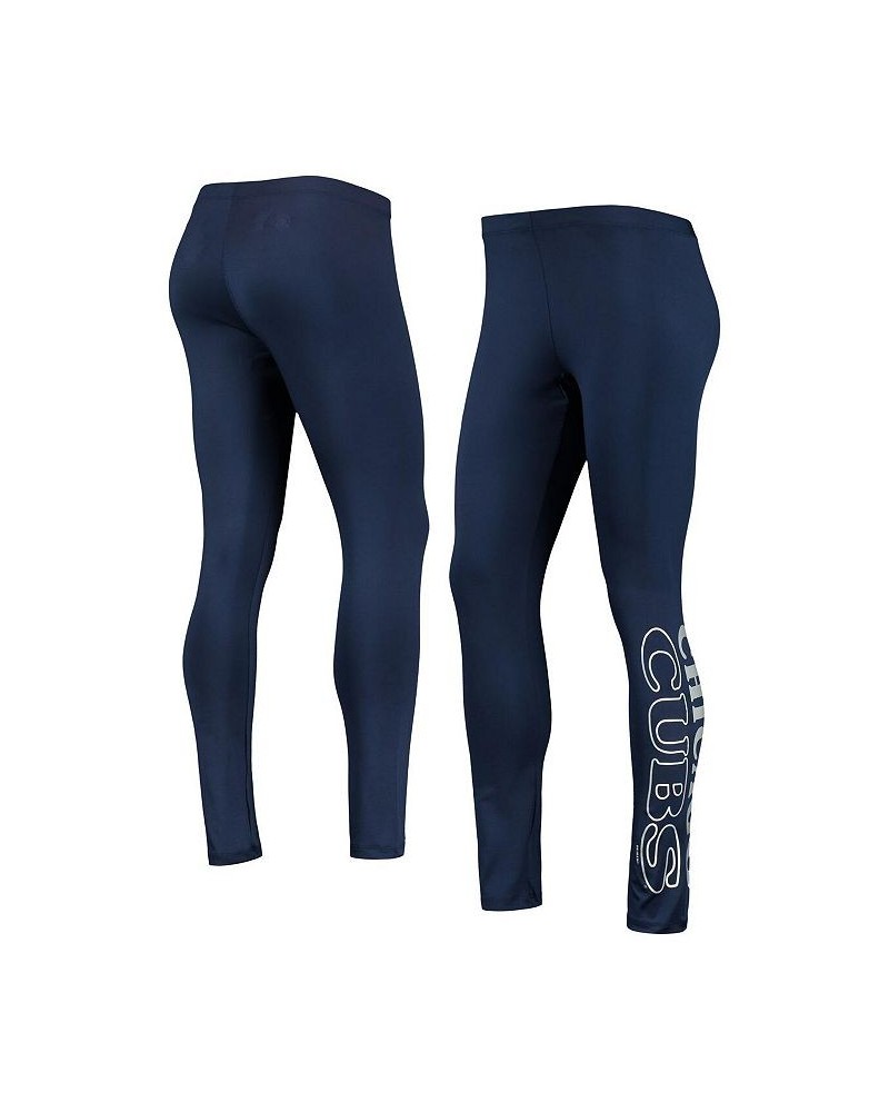 Women's Navy Chicago Cubs Stadium Leggings Blue $24.29 Pants