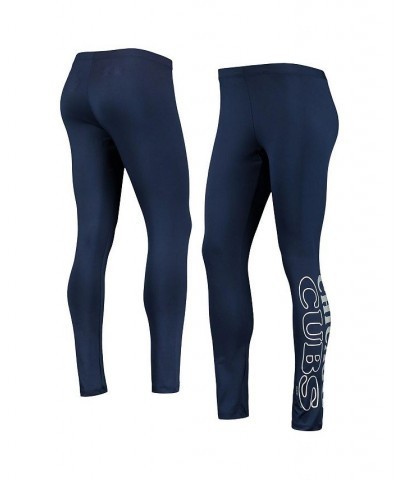 Women's Navy Chicago Cubs Stadium Leggings Blue $24.29 Pants