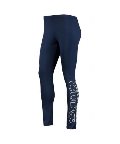 Women's Navy Chicago Cubs Stadium Leggings Blue $24.29 Pants