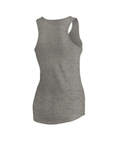 Women's Branded Heathered Gray Cleveland Cavaliers Americana Racerback Tri-Blend Tank Top Heathered Gray $17.39 Tops