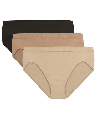 Comfort Revolution Microfiber Hi Cut Brief Underwear 303J Light Beige (Nude 5) $8.42 Panty