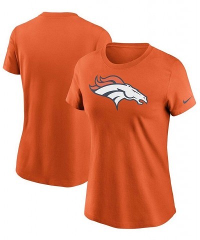 Women's Orange Denver Broncos Logo Essential T-shirt Orange $26.09 Tops