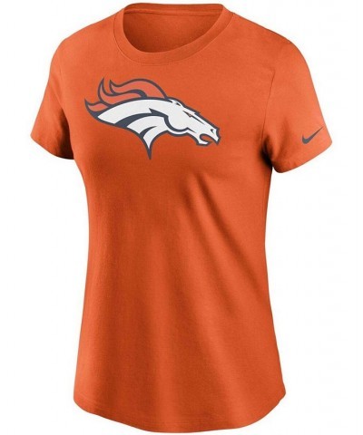 Women's Orange Denver Broncos Logo Essential T-shirt Orange $26.09 Tops