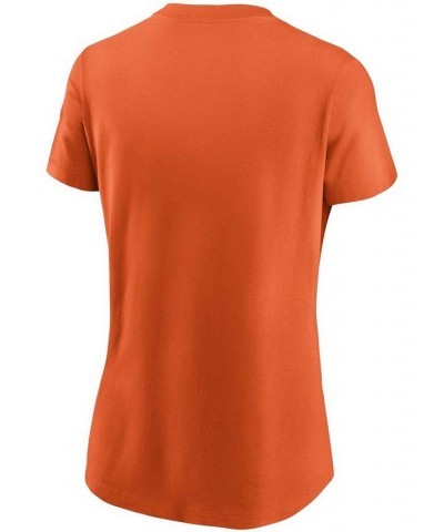 Women's Orange Denver Broncos Logo Essential T-shirt Orange $26.09 Tops