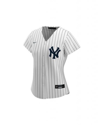 Women's New York Yankees Official Replica Jersey White/Navy $57.50 Jersey