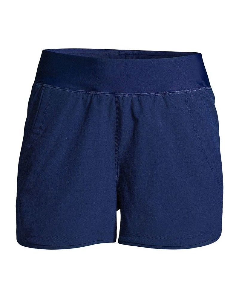 Women's 3" Quick Dry Elastic Waist Board Shorts Swim Cover-up Shorts with Panty Deep sea navy $28.68 Swimsuits