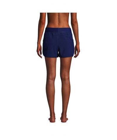 Women's 3" Quick Dry Elastic Waist Board Shorts Swim Cover-up Shorts with Panty Deep sea navy $28.68 Swimsuits