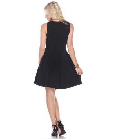 Women's Shay Fit and Flare Dress Black $33.32 Dresses