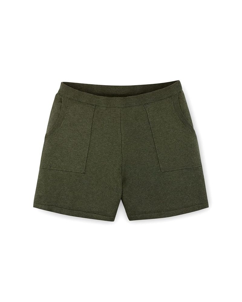 Womens' Sweater Short Green $19.58 Shorts