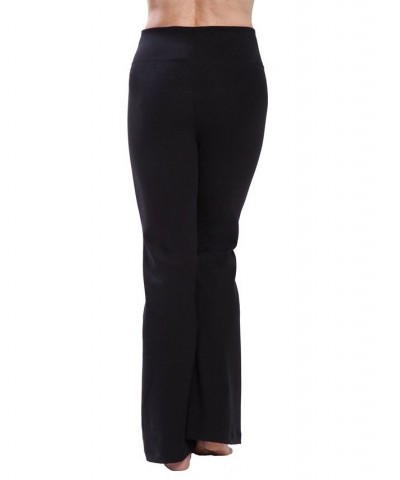 Women's High Waist Comfortable Bootleg Yoga Pants Black $36.28 Pants