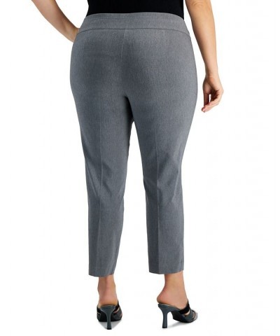 Petite Plus Size Pull-On Skinny Pants Light Grey Heather $16.50 Pants